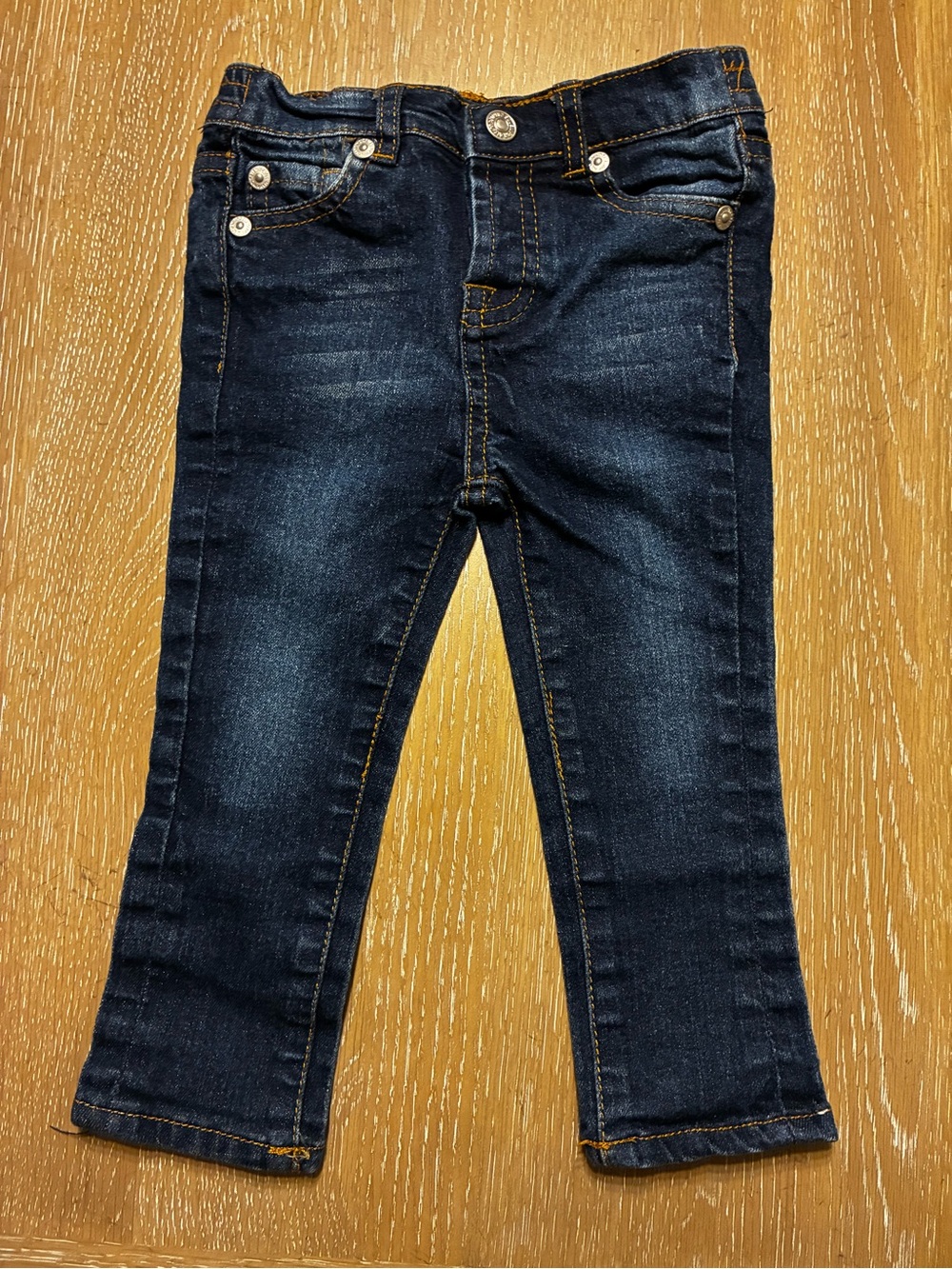 7 For All Mankind Dark Blue Kids Denim Skinny Jeans